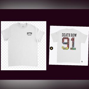 NWT DEATH ROW RECORDS White  Doggystyle 91 Tee Sizes L & XL